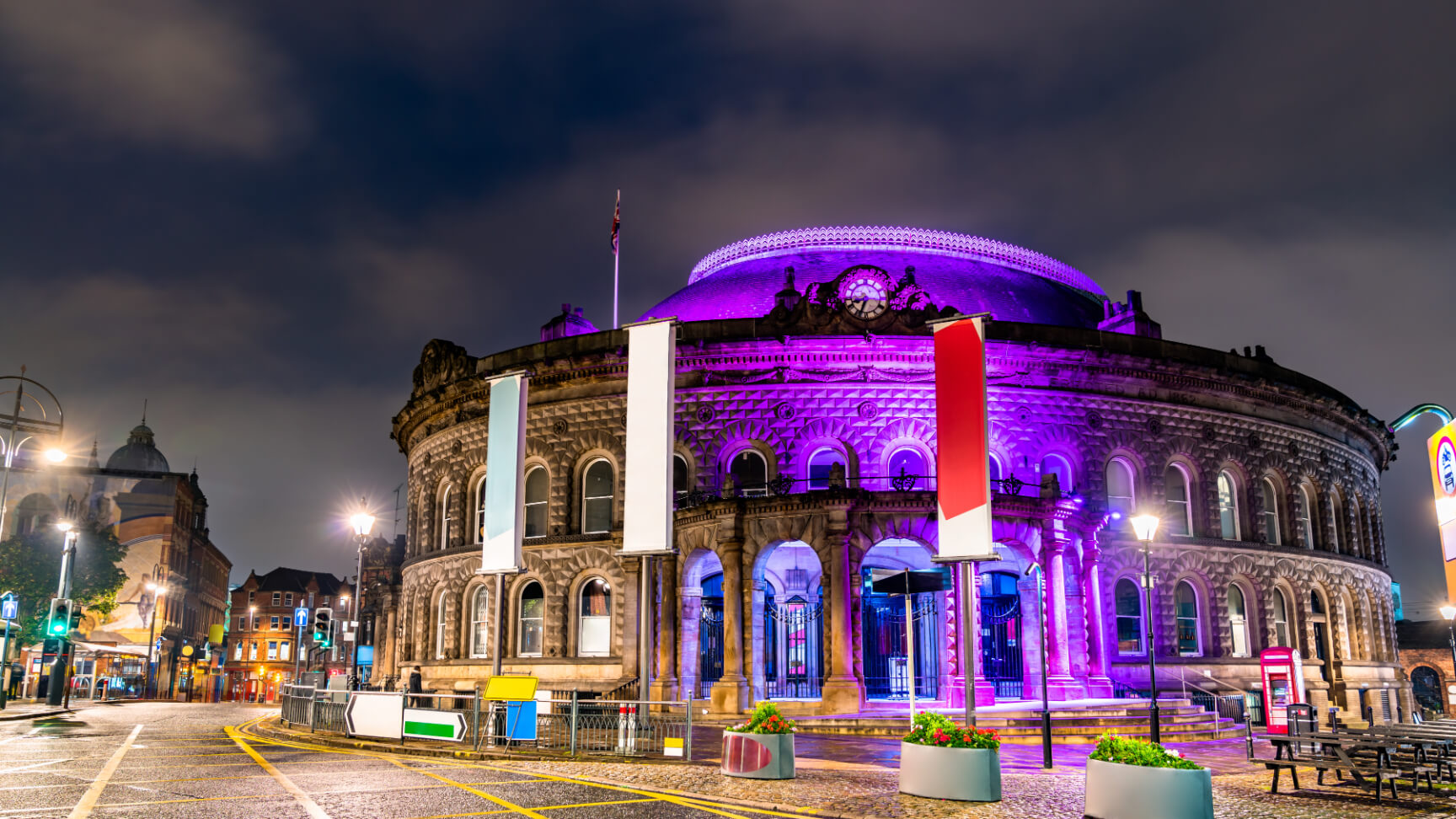 Leeds Corn Exchange at Night - Marketing Yorkshire